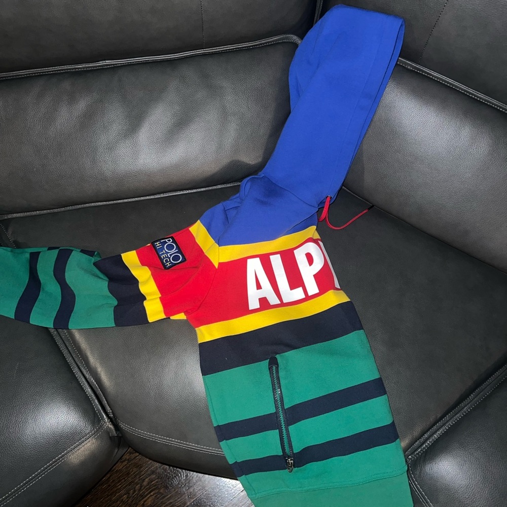 Rare Alpine polo tech hoodie great condition smoke free pet free